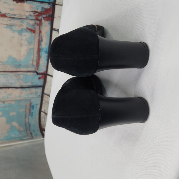 Wonders Wonderfly Suede Platform Block Heel - Picture 5 of 8